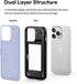GOOSPERY Magnetic Door Bumper Case for iPhone 13 Pro, Card Holder Wallet, Lilac Purple