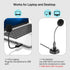 Mini USB Microphone for Laptop and Desktop, Gooseneck & Universal USB Sound Card, Ideal for Remote Work