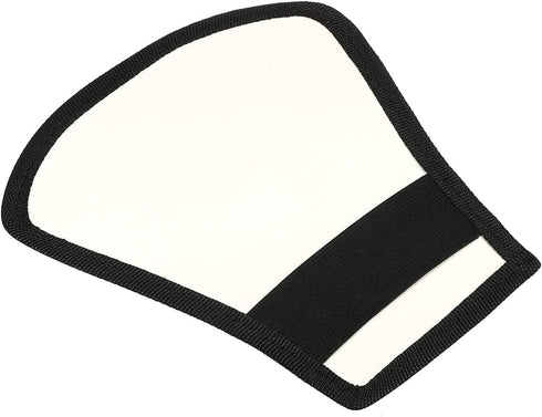 PATIKIL 2-Sided Flash Diffuser Reflector, Flexible Bend Bounce Reflector with Elastic Strap for Flashlight Photography
