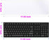 MUBUY-GOL (17.52" 5.51"), Universal Keyboard Cover Skin for Standard Size PC Computer Desktop Keyboards x Clear
