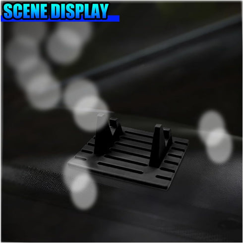 Deaelf 2PCS Car Phone Holder, Anti-Slip Silicone Dashboard Cellphone Mat, Waterproof Vehicle GPS Device Mount Pad