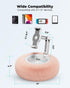 Viozon Tablet Stand Pillow, Compatible with 4.7"-13" Phone/Tablet, 360° Adjustable Holder for Bed with Soft Plush Fabric