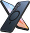 Magnetic Samsung S24 Case, Military Grade Protective Slim Translucent Matte Skin, Black