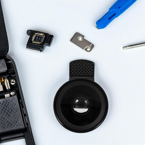 FONDOTIN 2-in-1 Universal Clip-on Phone Camera Lens Kit Ultra Wide Angle and Macro Lens for Mobile Photography