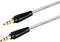 GE Pro 3.5mm Auxiliary Cable, 3ft Audio Cord, Premium Aux Cord for Car, Phone/Tablet, Home Stereo System