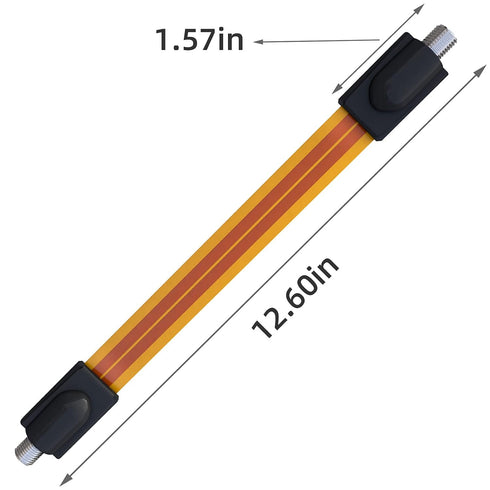 Goupchn Ultra Flat Ghost Wire Flat RG6 Coax Jumper Cable Extreme Slim F Female to Female for Window, Door 1ft