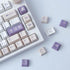 Tsungup PBT Keycaps, 142 Keys Cherry Profile Dye Sublimation Taro Crisp Customized Keycaps for ANSI Layout MX Switches