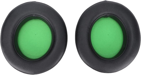 Razer Kraken 7.1 V2 Pro Headphone Ear Pads - Soft Leather Replacement Cushions (Green) for Ultimate Comfort.