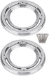 MASO Motorcycle Rear Speaker Accents Cover, Chrome Silver ABS Trim for Harley Electra Street Road Glide Trikes