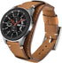 22mm Genuine Leather Cuff Bracelet Replacement Strap for Samsung Galaxy Watch 46mm/Galaxy Watch 3 45mm/Gear S3