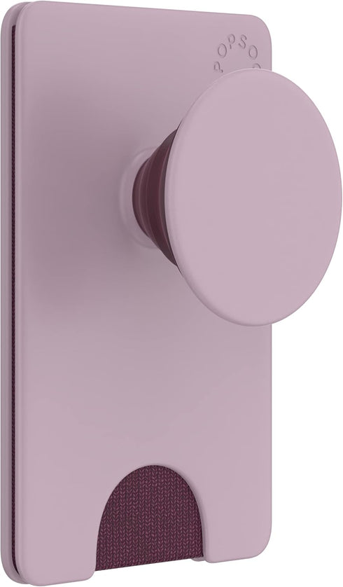 PopSockets Phone Wallet with Expanding Grip, Phone Card Holder, Solid PopWallet - Blush Pink