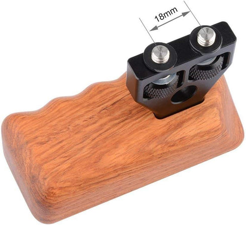 CAMVATE Wooden Handle for Right Grip Mount Support for DV Video Cage Rig (Right Hand) - 1476