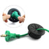 HJ Garden 2pcs Flexible Desk Cord Grommets, 2-3/8 inch Wire Organizer Hole Cover for Office Cable Management (Black)