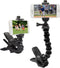 Suptig Phone Holder Desk Gooseneck Mount, Cell Phone Clamp Clip for Pole, Compatible with iPhone 14 Plus and Other