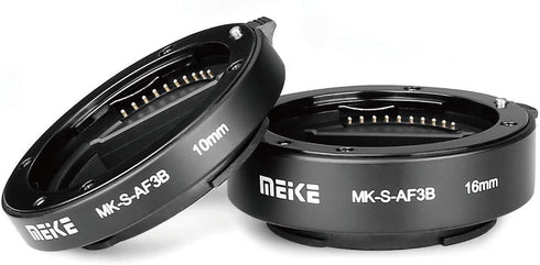 MEIKE MK-S-AF3B Auto Focus Macro Extension Tube Adapter Ring 10mm 16mm for Sony E-Mount Mirrorless Cameras