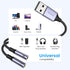 MOSWAG USB Audio Adapter External Sound Card with Dual TRS 3-Pole 3.5mm Headphone and Microphone Jacks