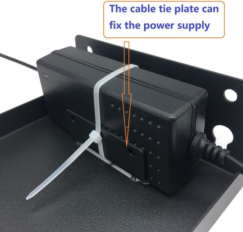 Jingchengmei Portable Electronic Device Mount, Black Wall Mount Bracket for PTZ Cameras, 8 Pounds Capacity