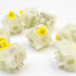 DRAOZA Gateron Milky Yellow Pro, 5 Pin Switches Pre-Lubed for MX Mechanical Gaming Keyboard (36pcs Milky Yellow)