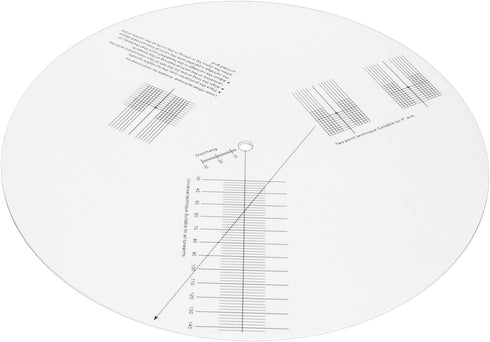 Record Player Mat: Turntable Strobe Disc for Rotational Speed Detection and Calibration