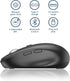 iClever MD165 Dual Mode Wireless Mouse, Bluetooth Type-C Rechargeable, 2.4G Wireless Computer Mice with USB Receiver