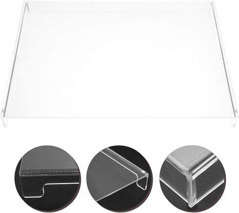 Veemoon Clear Acrylic Keyboard Cover, Transparent Protector for 15.6inch Laptop, Dust Cover for Computer Keyboard