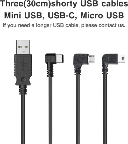 YQMAJIM Dashcam Power Adapter - Compatible with Toyota, Infiniti, Subaru, Nissan, Built-in Hide USB to GPS Radar