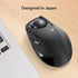 ELECOM DEFT Trackball Mouse - 2.4GHz Wireless, Finger Control, 8-Button Function, Ergonomic Design, Optical Gaming