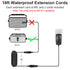Inwa Bluetooth Outdoor Speaker Waterproof Extension Cords, 16ft Long, 2 Cords Included, Waterproof Joints for MZ-511