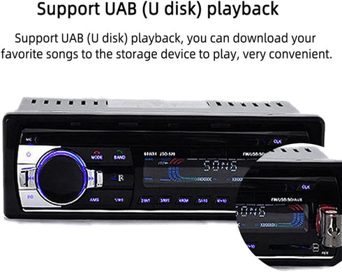 Eaglerich 1 24V MP3 Din Car Radio Audio FM Player USB/SD/AUX Hands Free Calling With Wireless Remote Control