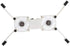 Portable Laptop Cooling Pad with Antiskid Mount, USB Foldable Heat Dissipation Stand for Notebook Computer, White