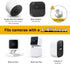 Powerful Magnetic Secured Camera Mount with 1/4" Thread for WYZE Cam 3, Blink XT2/3, Ideal for Garage Security