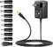 Universal 9V 2A AC Power Supply Adapter, 100-240V AC to DC for LED Strip Light, CCTV, Toys