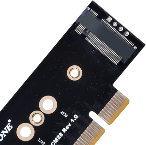 SilverStone Technology ECM28 1U Low Profile PCIe x4 to M.2 NVMe & M.2 SATA Adapter Card, SST-ECM28