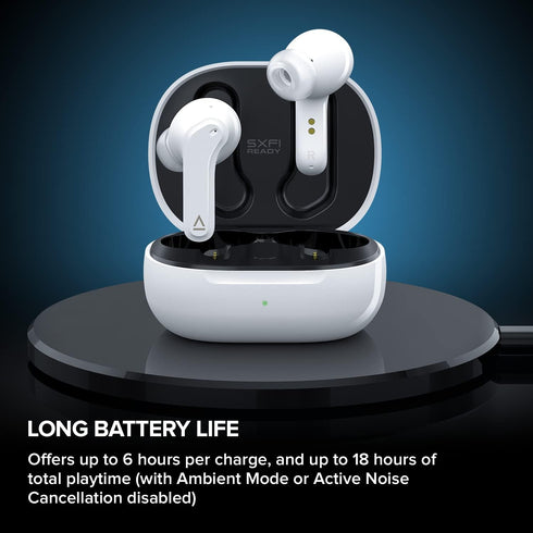 Creative Zen Air Lightweight True Wireless Earbuds with Active Noise Cancellation, Bluetooth 5.0, Up to 18 Hours