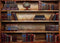 BELECO 7x5ft Fabric Old Bookshelf Backdrop Brown Wooden Bookcase Hardcover Books Globe Background
