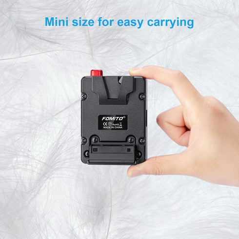 Fomito NP-F Dummy Battery to V-Lock V Mount Plate for Sony F970 F750 F550 Battery to Camera Monitor