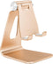 Aluminum Alloy Cell Phone Stand, Adjustable Tabletop Metal Phone Holder, Desktop Phone Dock Holder, Smartphone Cradle,