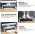 Desk Hutch Organizer for Home Office - Laptop Shelf & Storage