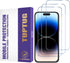 Tempered Glass Screen Protector for iPhone 14 Pro (3 Pack) - Toughened Glass Protective Cover for 6.1-inch Apple iPhones