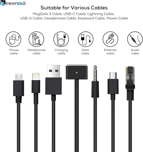 304 Stainless Steel Cable Holder, Cute Desk Accessories for Cord Management, Charger Keeper, Nightstand Organizer