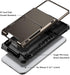 Vofolen iPhone 11 Wallet Case, 4-Card Holder ID Slot, Anti-Scratch Dual Layer Hybrid TPU Bumper Cover