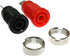 E-outstanding 10PCS 4mm Banana Speaker Jack Female Panel Mount Socket Binding Post Adapter Test Connector