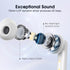 QCY T13 ANC Active Noise Cancelling Wireless Earbuds, Bluetooth 5.3 Headphones with 30H Playtime Charging Case, IPX5