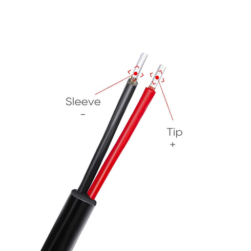 Pixelman 18AWG 3.3ft Heavy Gauge Speaker Wire, RCA Adapter Plug to Bare Wire, 2 Pcs
