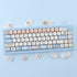 PBT Keycaps 139 Keys Duck Cute Keycap Set, MOA Profile Custom Dye-Sublimation for Cherry Gateron MX Switches