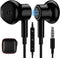 3.5mm Earbuds Noise Canceling Headphones with Microphone, Magnetic in-Ear Wired 3.5mm Jack Earphone for Moto G Power
