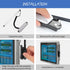 Universal Capacitive Touch Screen Stylus Pen with Spring Rope Fixing Base for Mobile Phone/Tablet