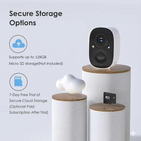GMK 2K 2-Way 3MP IP65 Solar Security Camera Wireless Outdoor, with Solar Panel Color Night Vision Motion Detection Talk