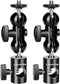 Light Stand Mount Adapter (2 Packs) with Double Ball Head, Compatible with Ring Light, Max Load 4.4lb/2kg