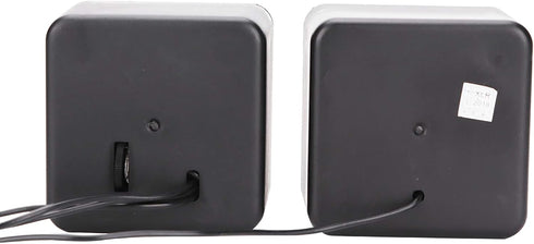 Mini USB Stereo Computer Speaker, 3.5mm Jack Wired Speaker for Desktop Laptop PC, Compact USB Charging